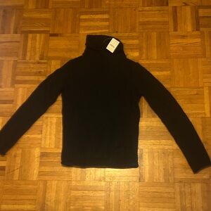 J. Crew Turtleneck Black Merino Wool Sweater
